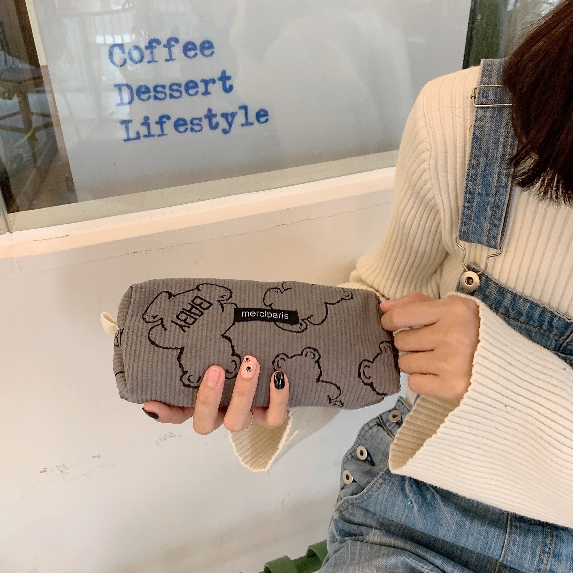 Wholesale Corduroy Bear Pen Bag